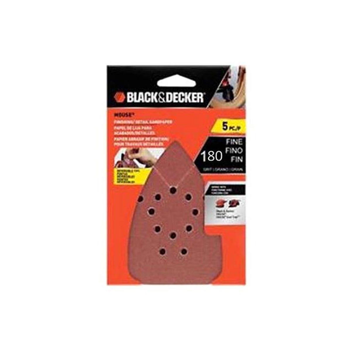 Black & Decker 180 Grit Mouse Sander Sheets (5-Pack) Black & Decker 180 Grit Mouse Sander Sheets (5-Pack)