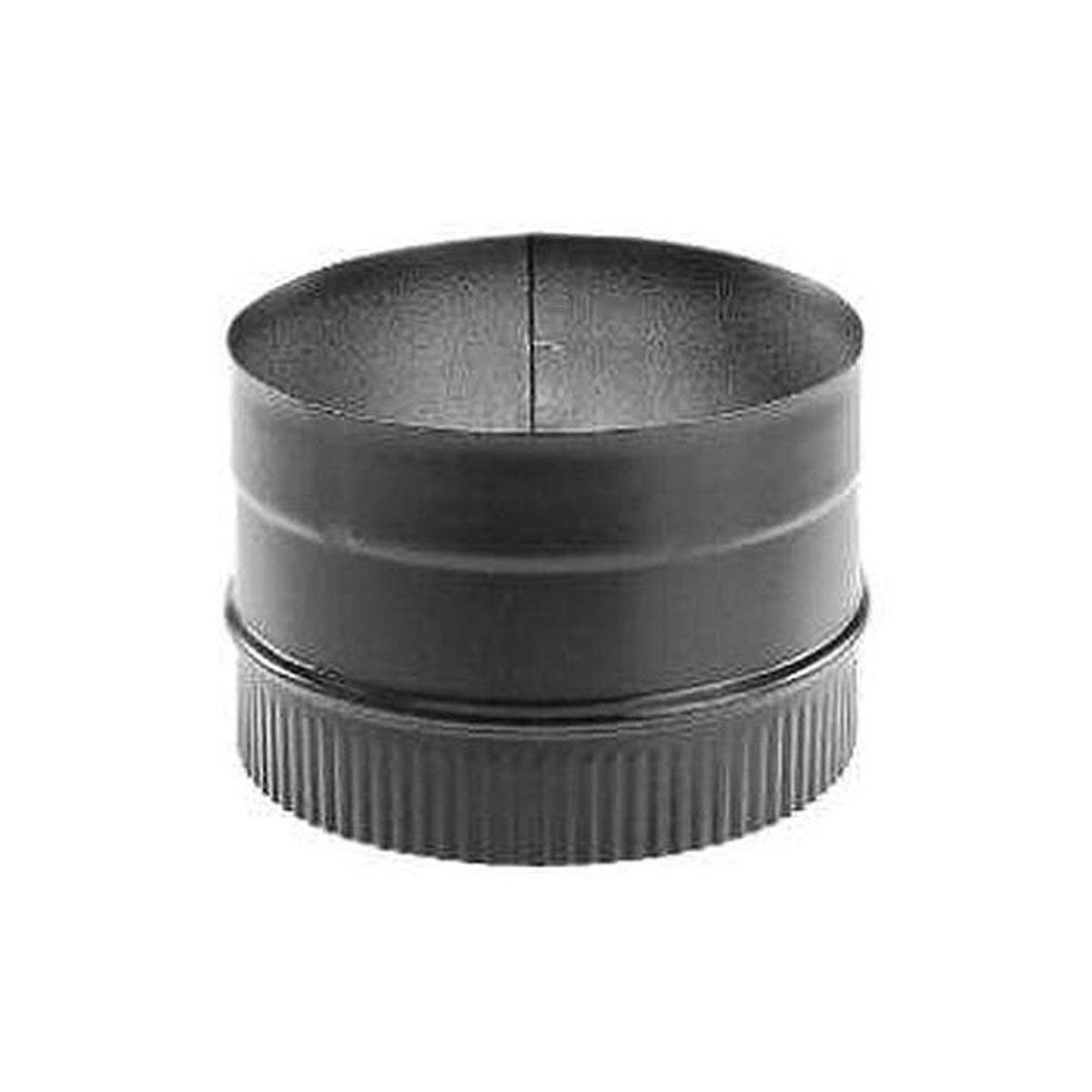 DuraVent DuraBlack 6 In. Black Single-Wall Stainless Steel Stove Top Adapter