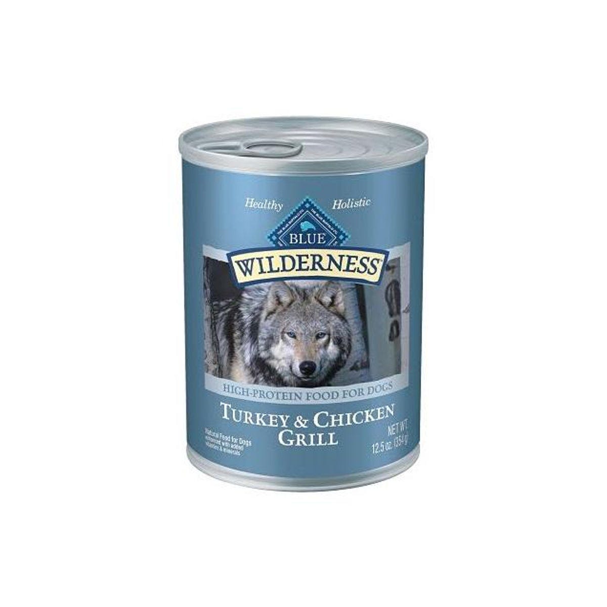Blue Buffalo Wilderness Grain-Free Turkey & Chicken Adult Wet Dog Food, 12.5 Oz. - photo 2