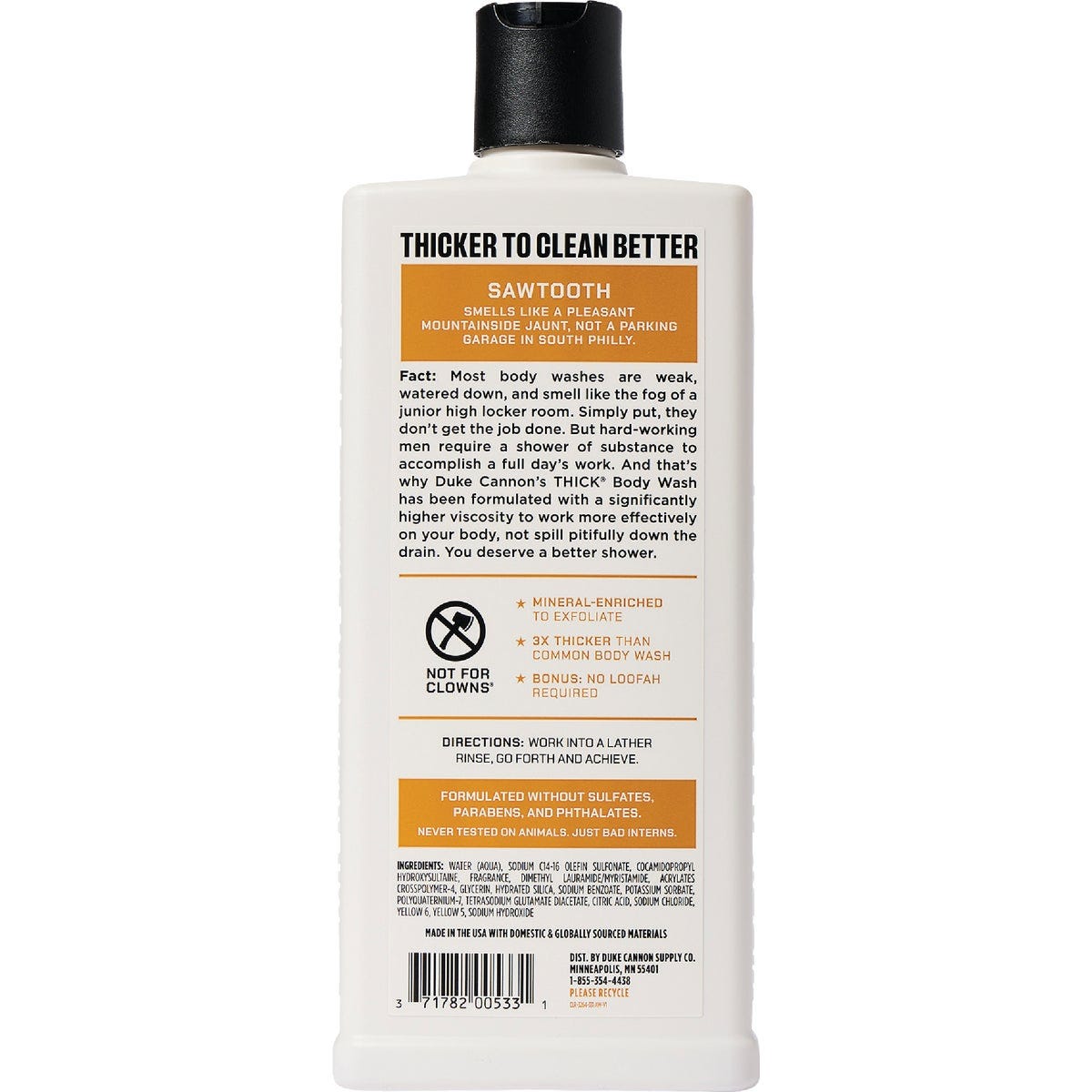 Duke Cannon 18 Oz. Sawtooth Thick Body Wash - photo 2