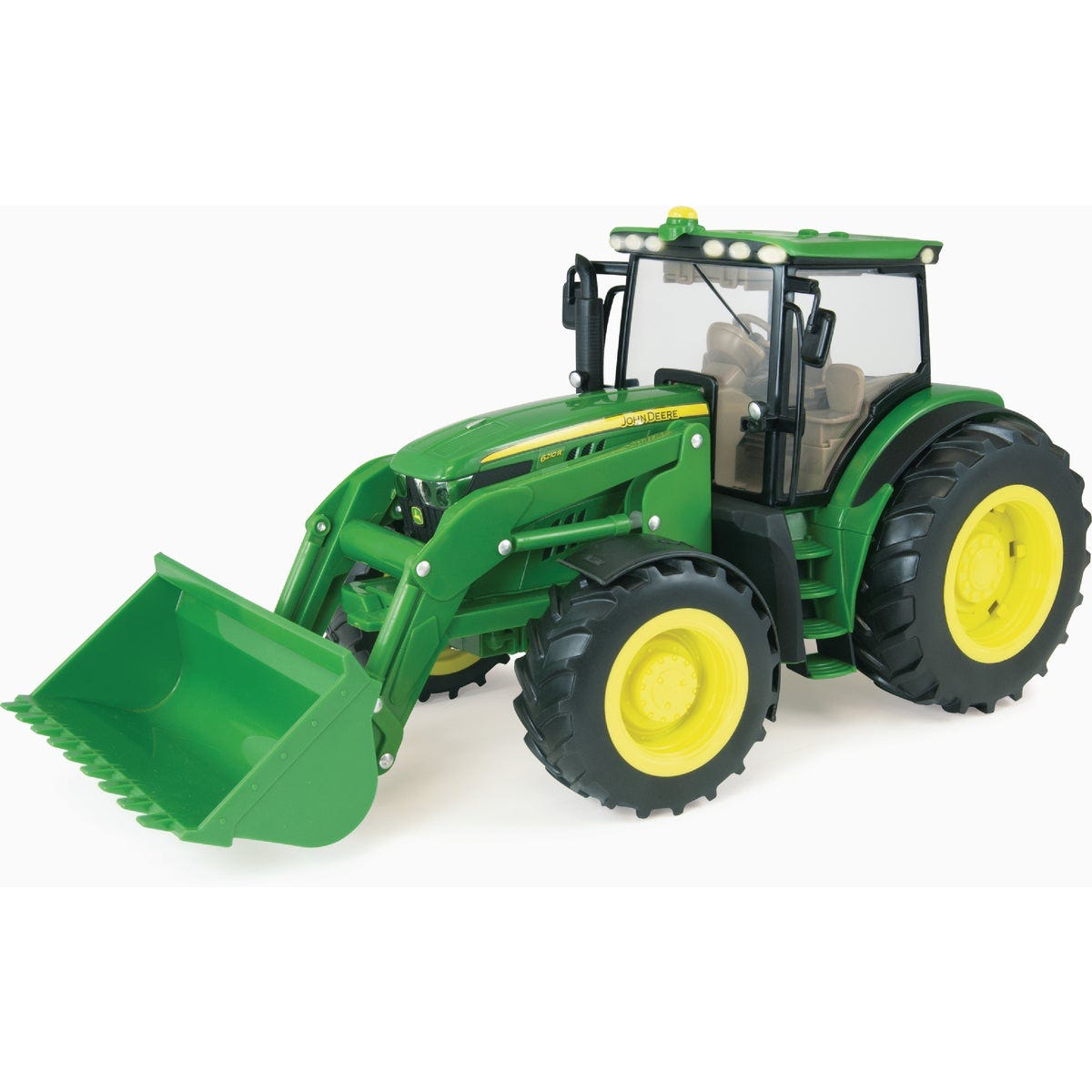 JOHN DEERE 6210R Big Farm Lights & Sound Plastic 1:16 Tractor