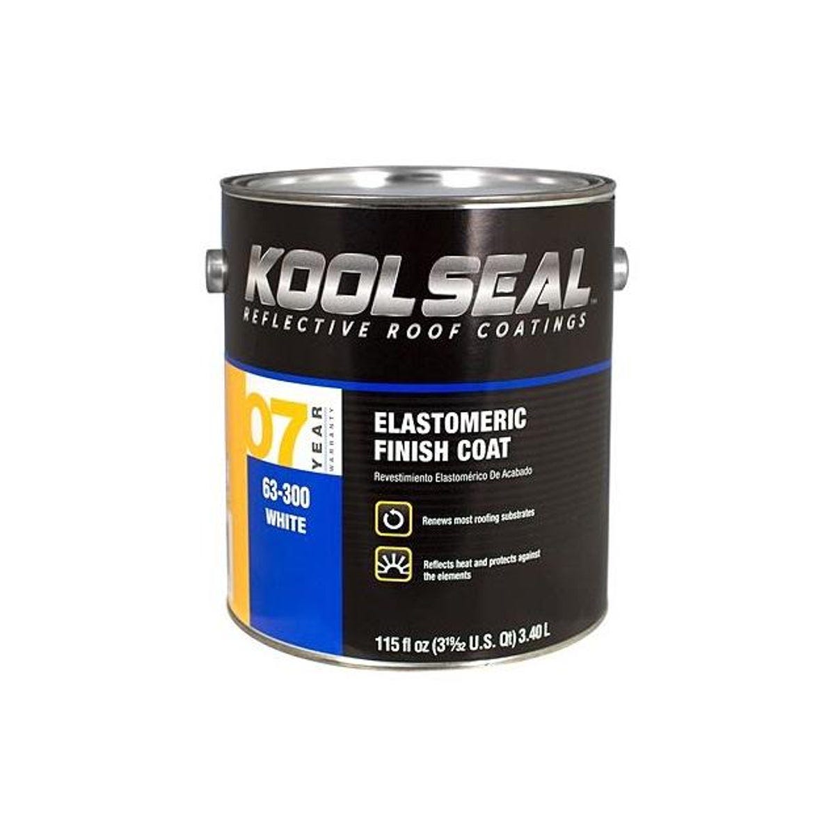 Kool Seal 0.9 Gal. White Elastomeric Roof Coating Kool Seal 0.9 Gal. White Elastomeric Roof Coating
