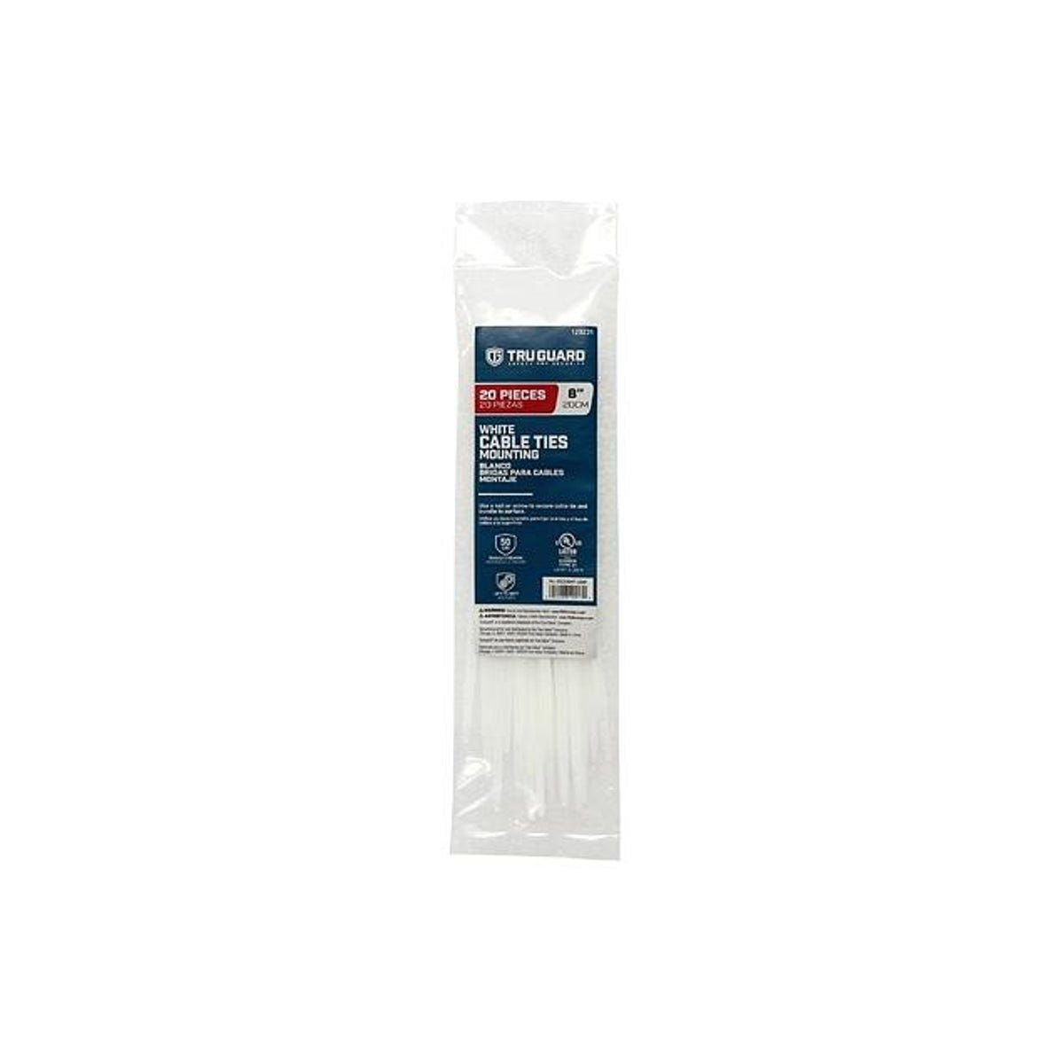 20-Pack 8 In. White Mounting Cable Ties 20-Pack 8 In. White Mounting Cable Ties