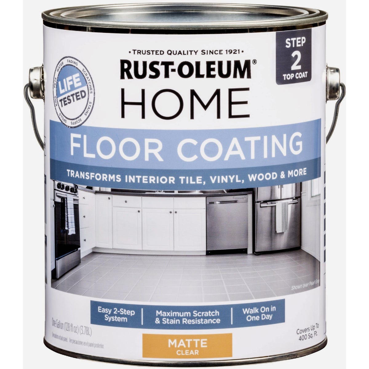 Rust-Oleum Home Floor Coating, Matte Top Coat, 1 Gallon - photo 2