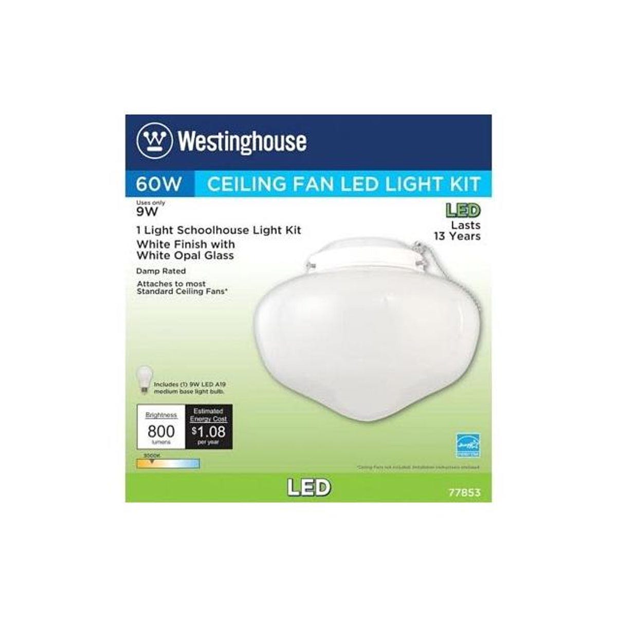 Westinghouse LED Schoolhouse Ceiling Fan Light Kit - photo 3 Westinghouse LED Schoolhouse Ceiling Fan Light Kit - photo 3