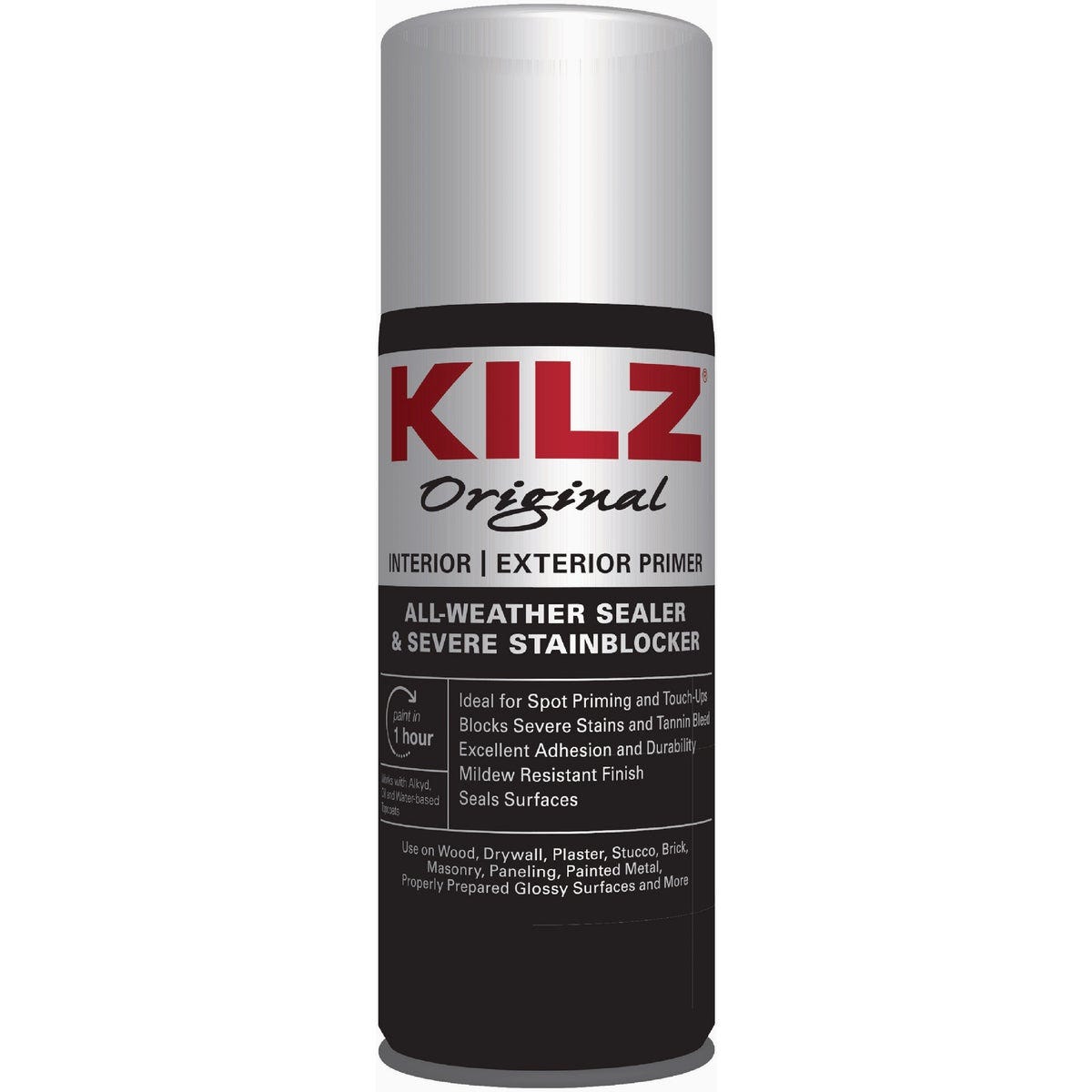 KILZ Original 13 Oz. White Oil-Based Interior and Exterior Primer, Sealer, and Stain Blocker Aerosol KILZ Original 13 Oz. White Oil-Based Interior and Exterior Primer, Sealer, and Stain Blocker Aerosol
