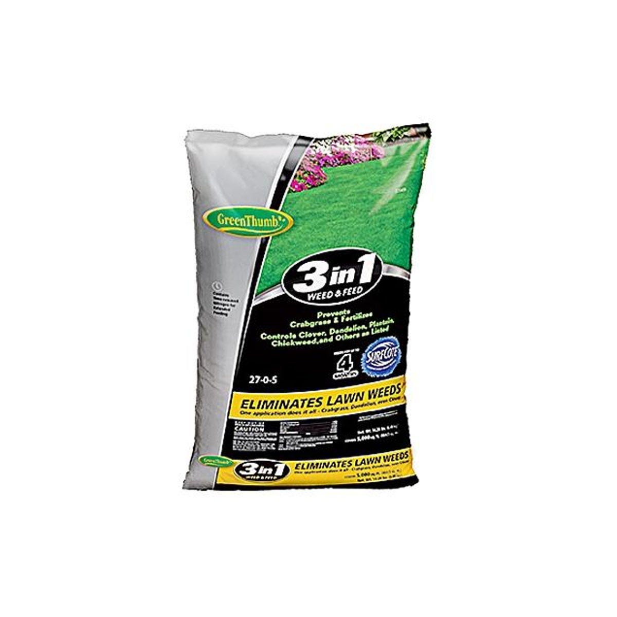 3-In-1 Weed & Feed/Crabgrass Preventer, Covers 5,000 Sq. Ft. 3-In-1 Weed & Feed/Crabgrass Preventer, Covers 5,000 Sq. Ft.
