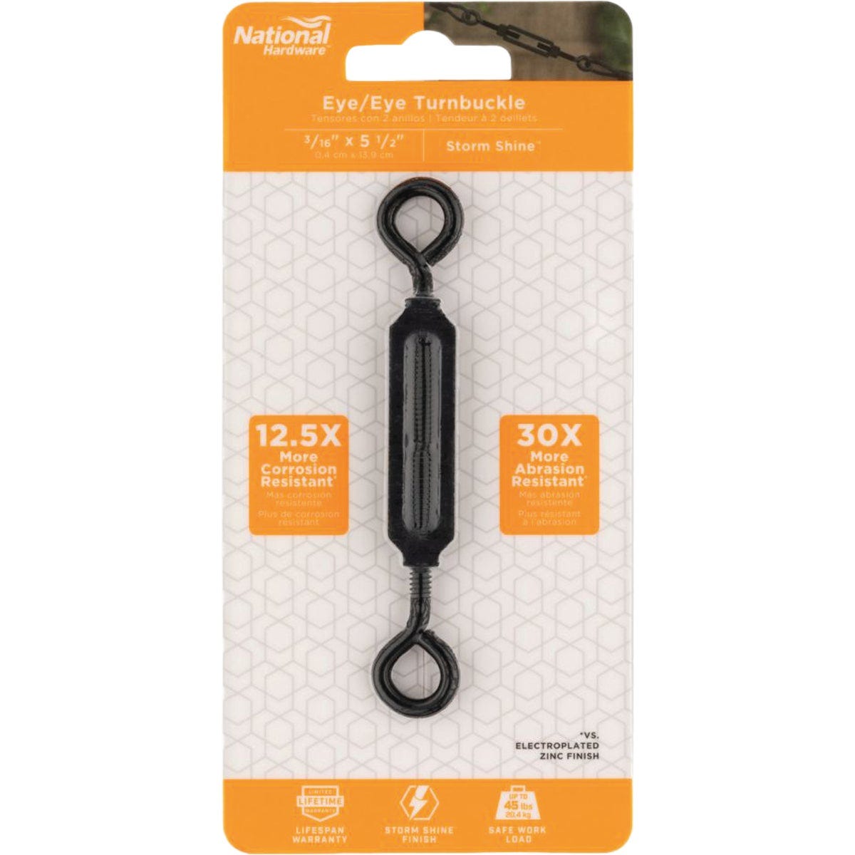 National Hardware 3/16 In. x 5-1/2 In. Turnbuckle Eye/Eye - photo 2 National Hardware 3/16 In. x 5-1/2 In. Turnbuckle Eye/Eye - photo 2