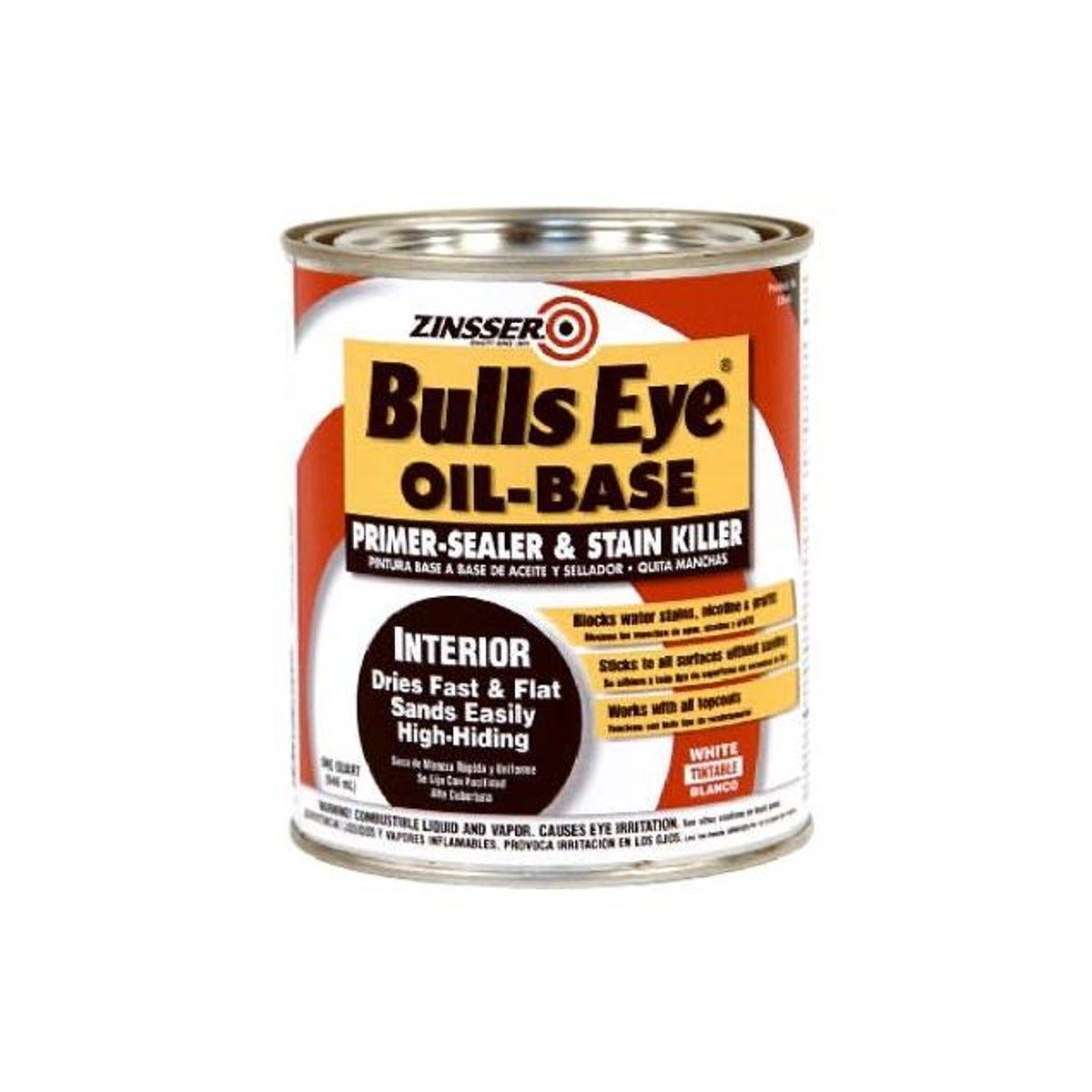 Zinsser Bulls Eye 1 Qt. Oil-Based Primer/Sealer & Stain Killer