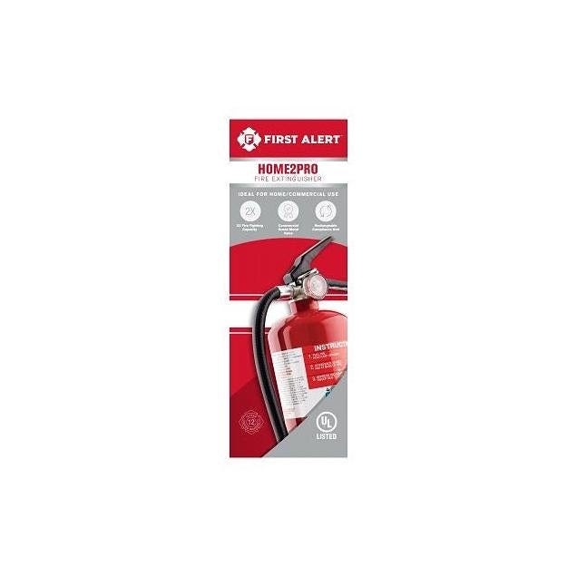 First Alert 2A: 10-B:C Red Rechargeable Fire Extinguisher First Alert 2A: 10-B:C Red Rechargeable Fire Extinguisher