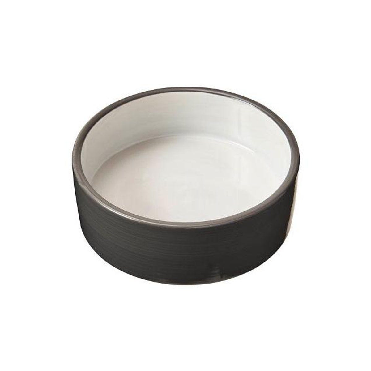 Spot 5 In. 2-Tone Gray Ceramic Dog Bowl