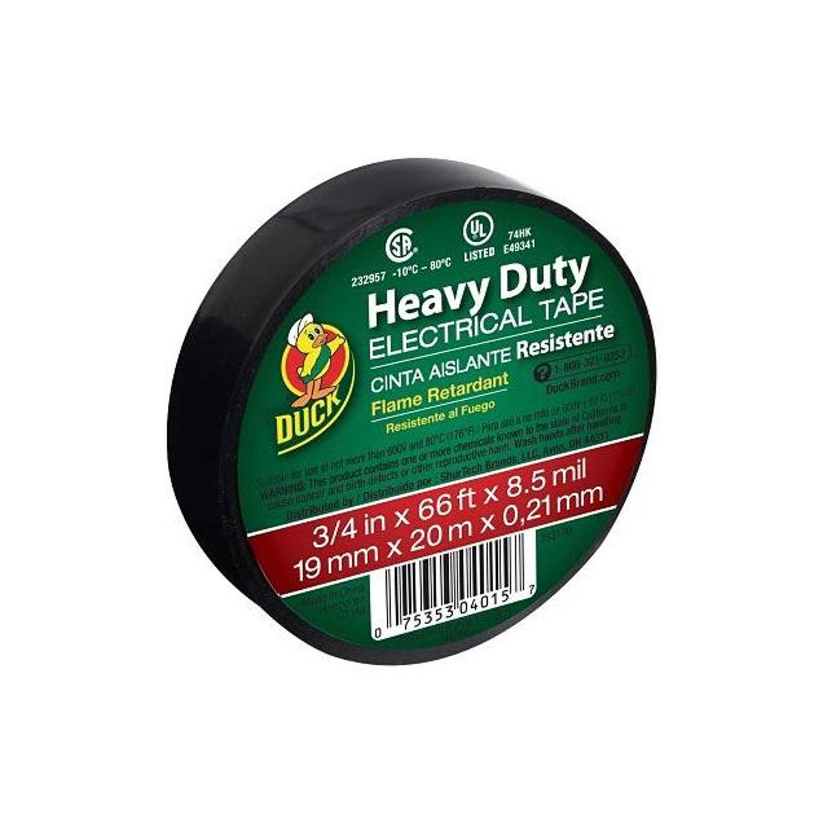 Duck 3/4 In. x 66 Ft. Premium Vinyl Cold Weather Electrical Tape