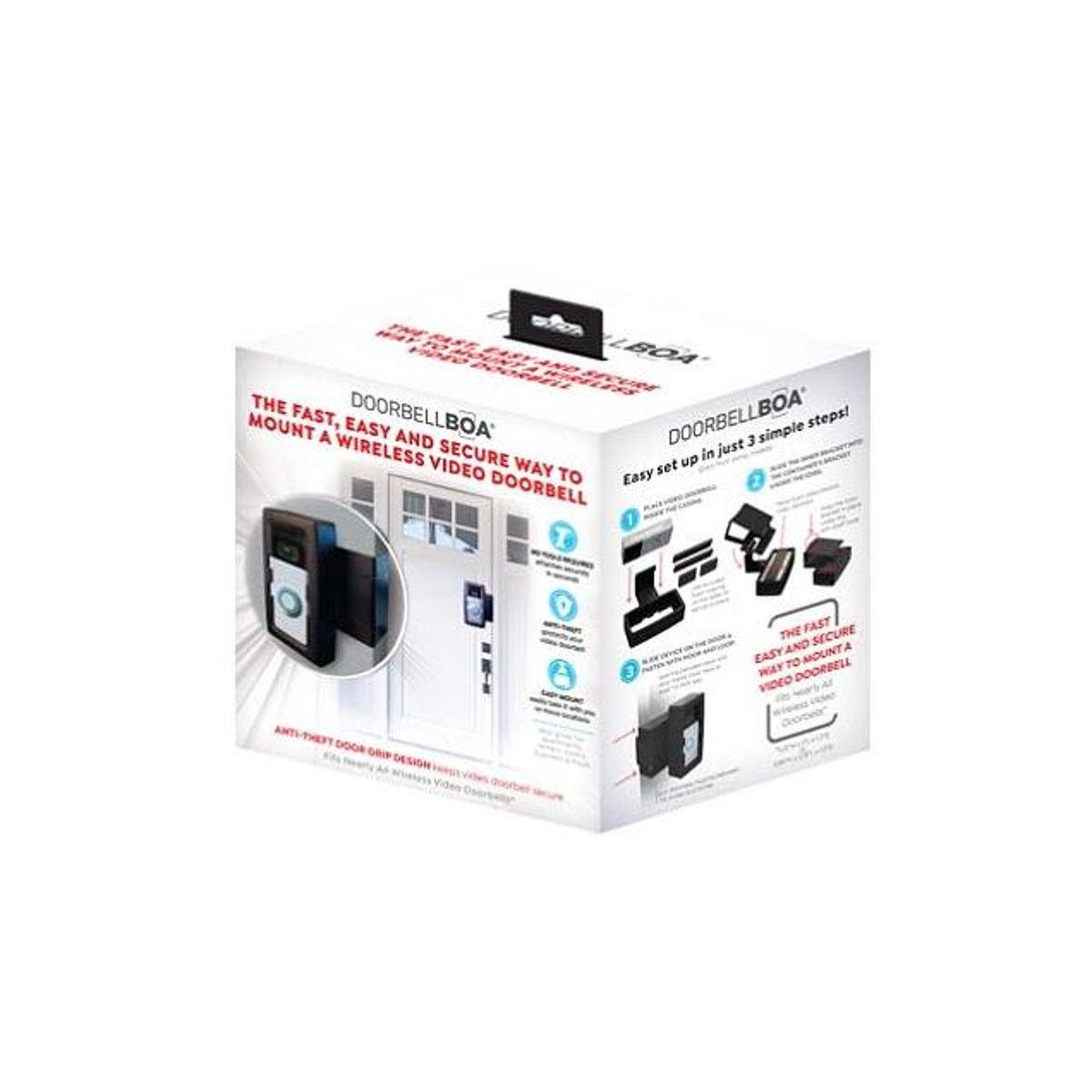 DoorbellBOA Protective Door Mount for Video Doorbells