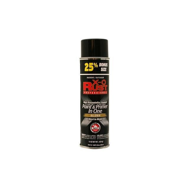 EasyCare X-O Rust 15 oz. Anti-Rust Enamel Spray Paint & Primer, Gloss Black EasyCare X-O Rust 15 oz. Anti-Rust Enamel Spray Paint & Primer, Gloss Black