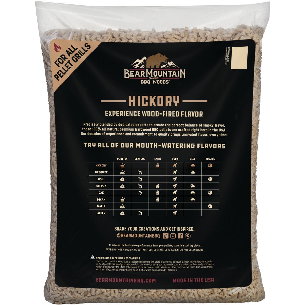 Bear Mountain BBQ Premium Woods 20 Lb. Hickory Wood Pellet - photo 2
