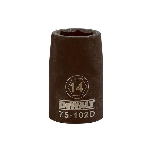 DEWALT 1/2 In. Drive 14mm 6-Point Shallow Metric Impact Socket