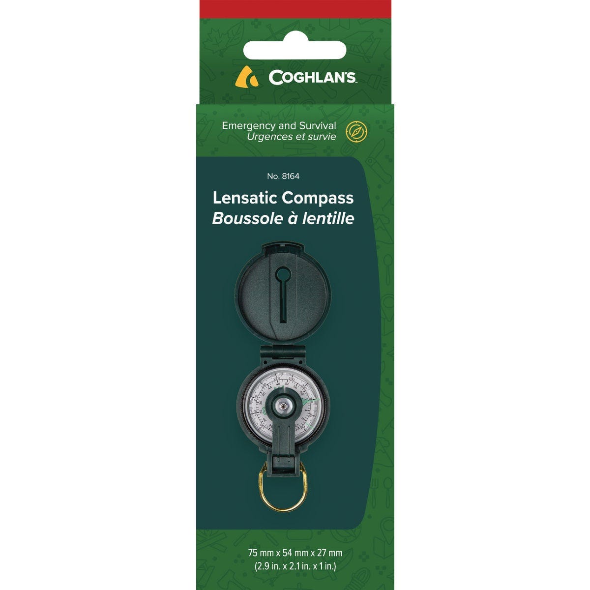 Coghlans Liquid Filled Lensatic Compass Coghlans Liquid Filled Lensatic Compass