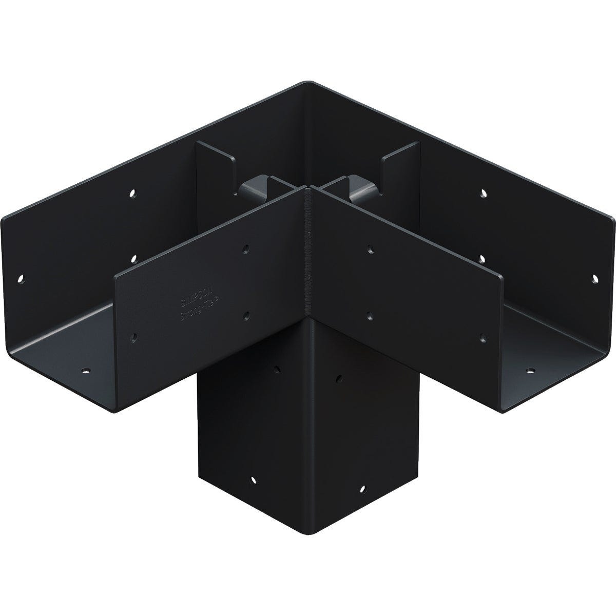 Simpson Strong-Tie Outdoor Accents Sage System Black Powder-Coated Corner Connector for 4x4 with Screws (2-Pack) - photo 2