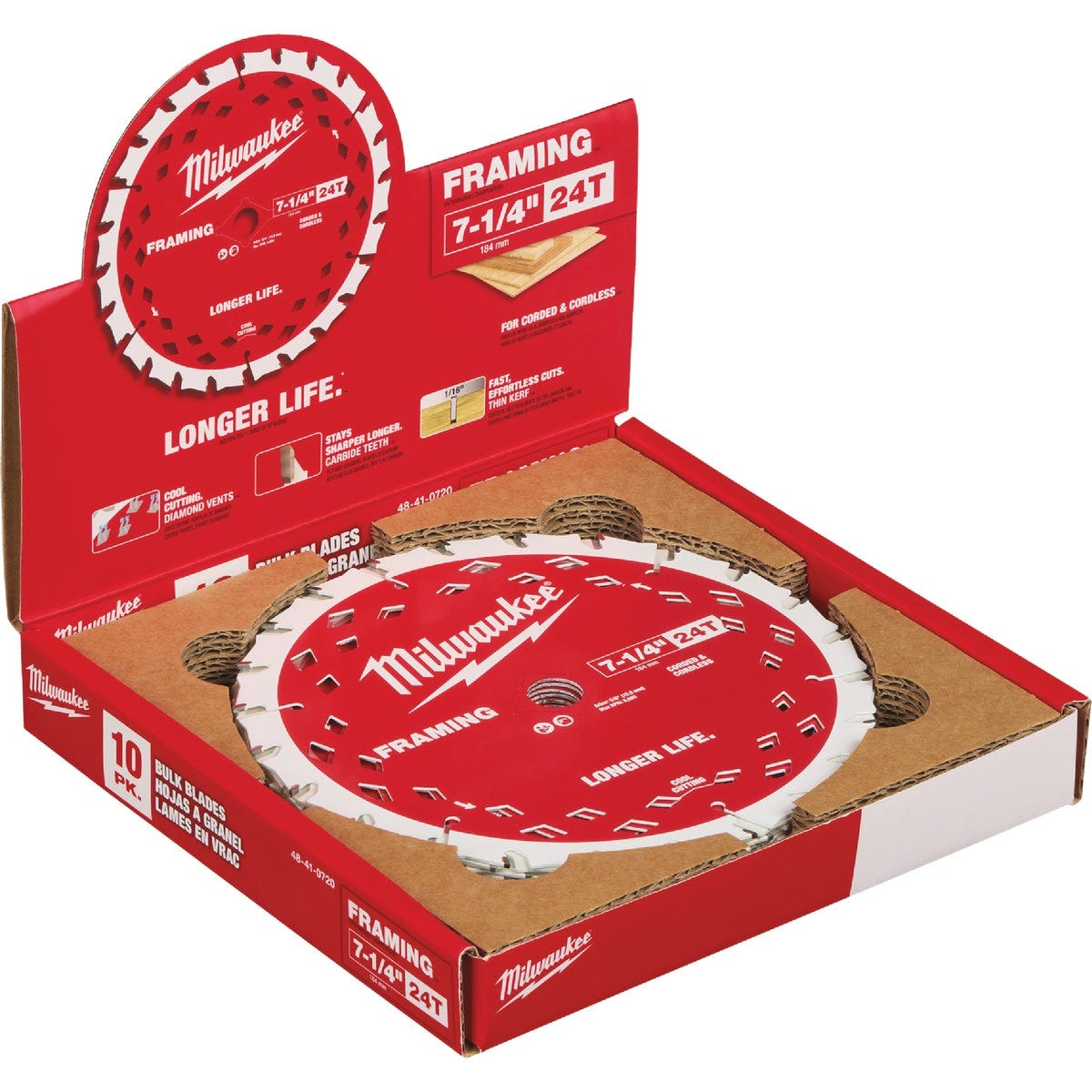 Milwaukee 7-1/4 In. 24-Tooth Framing Circular Saw Blade, Bulk - photo 3