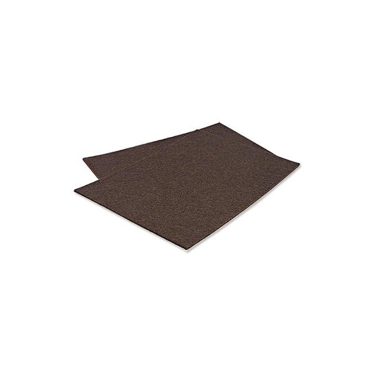 TruGuard 4.25 x 6 In. Self-Adhesive Brown Felt Pad Sheets (2-Pack)