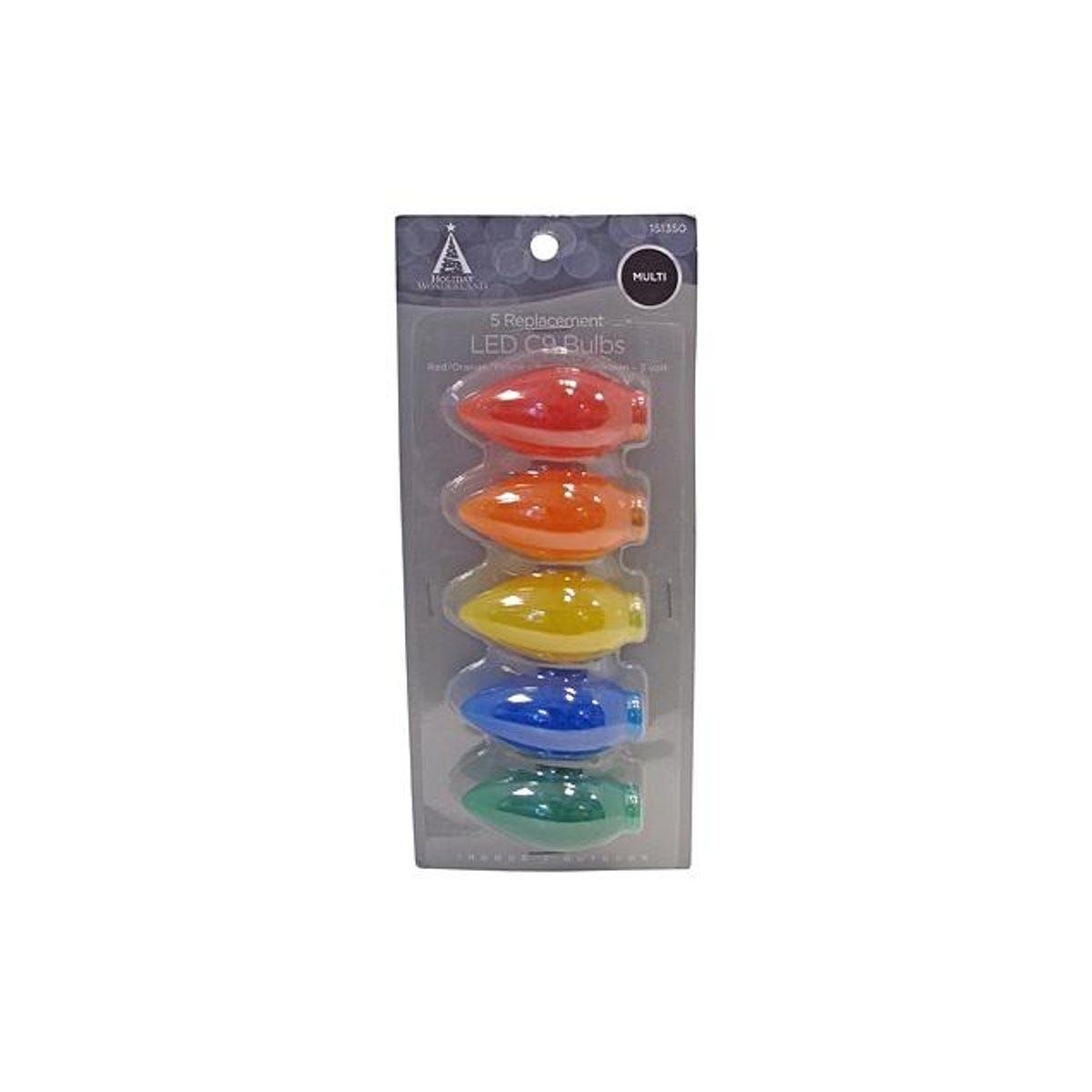 Holiday Wonderland C9 Multi-Color Ceramic Christmas Lights LED Replacement Bulb (5-Pack) Holiday Wonderland C9 Multi-Color Ceramic Christmas Lights LED Replacement Bulb (5-Pack)