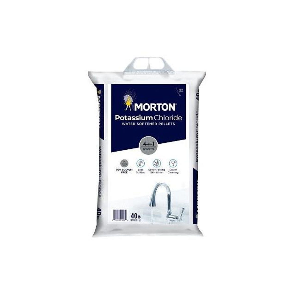 Morton 40 Lb. Potassium Chloride Water Softener Pellets Morton 40 Lb. Potassium Chloride Water Softener Pellets