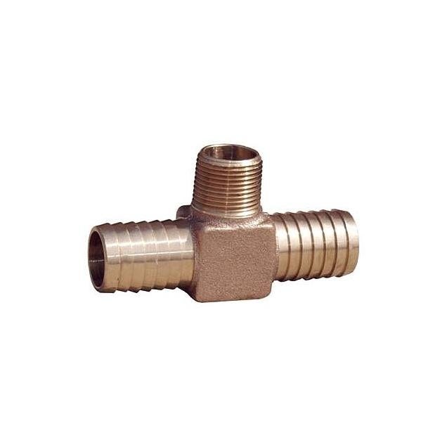 Water Source 1 In. x 3/4 In. MPT Brass Hydrant Tee Water Source 1 In. x 3/4 In. MPT Brass Hydrant Tee