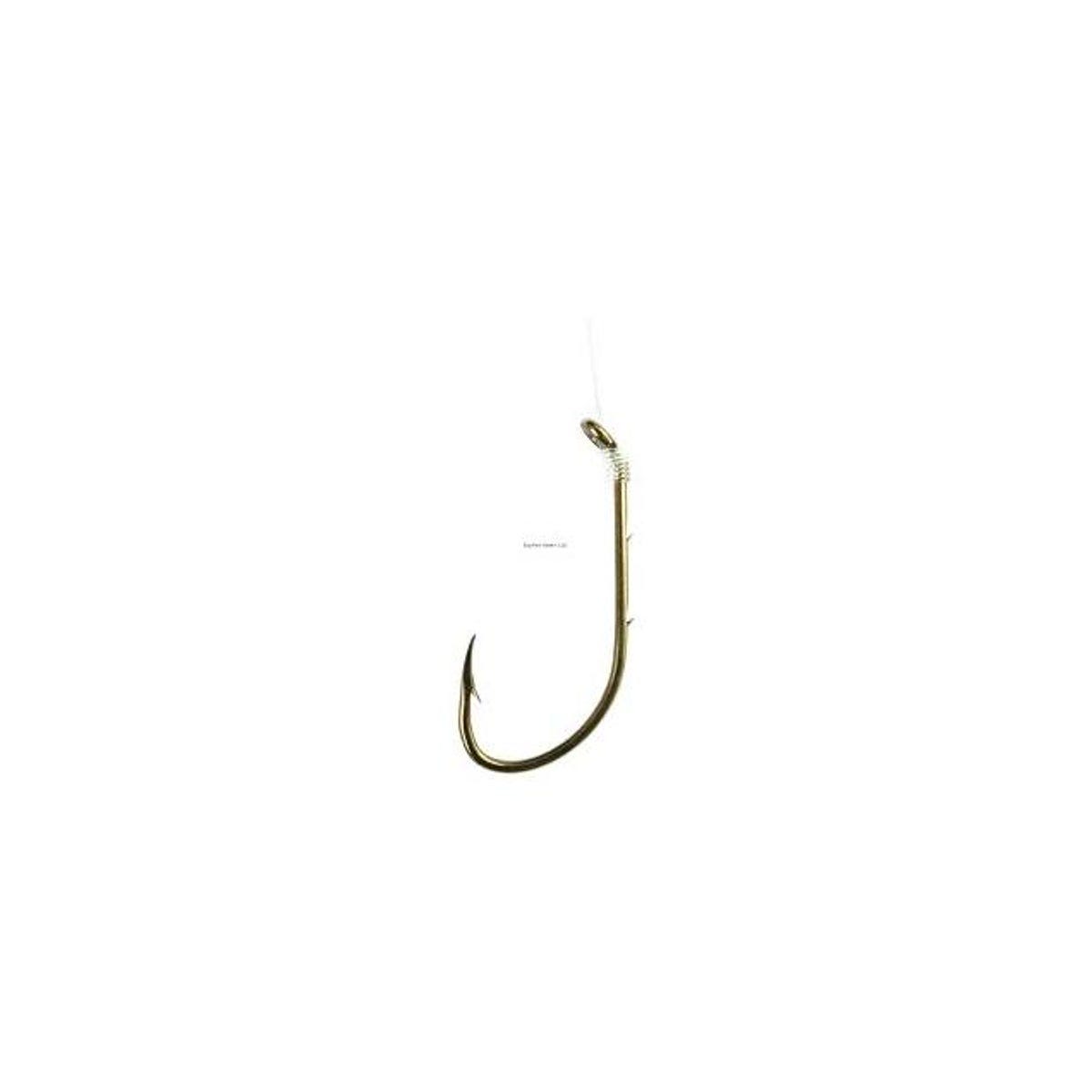 Eagle Claw Size 1 Baitholder Snelled Fish Hooks (6-Pack)