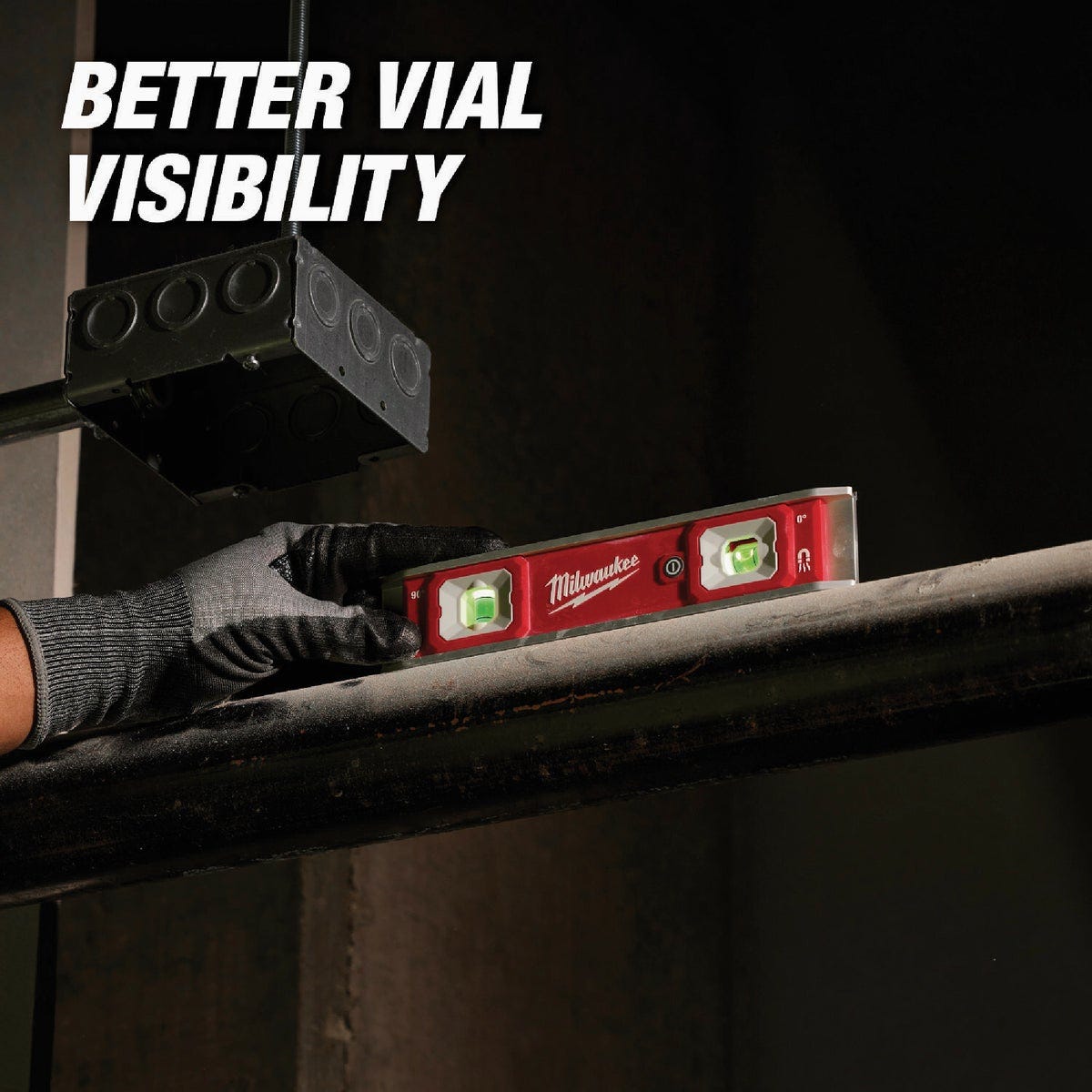 Milwaukee 9 In. Torpedo Level with Lighted Vials - photo 4 Milwaukee 9 In. Torpedo Level with Lighted Vials - photo 4