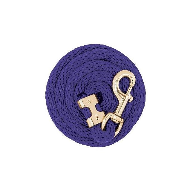 Weaver Leather Purple Poly Lead Rope, Brass Plated 225 Snap, 5/8 In. x 8 Ft.