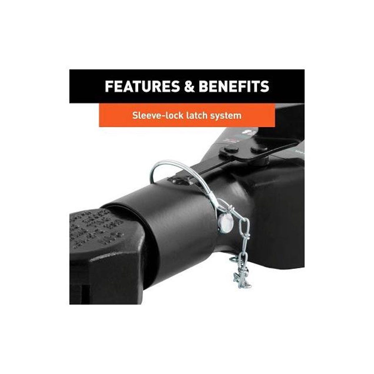 Curt Black A-Frame Trailer Coupler, 2-5/16 In. Hitch Ball, 12,500 Lb. Strength - photo 3