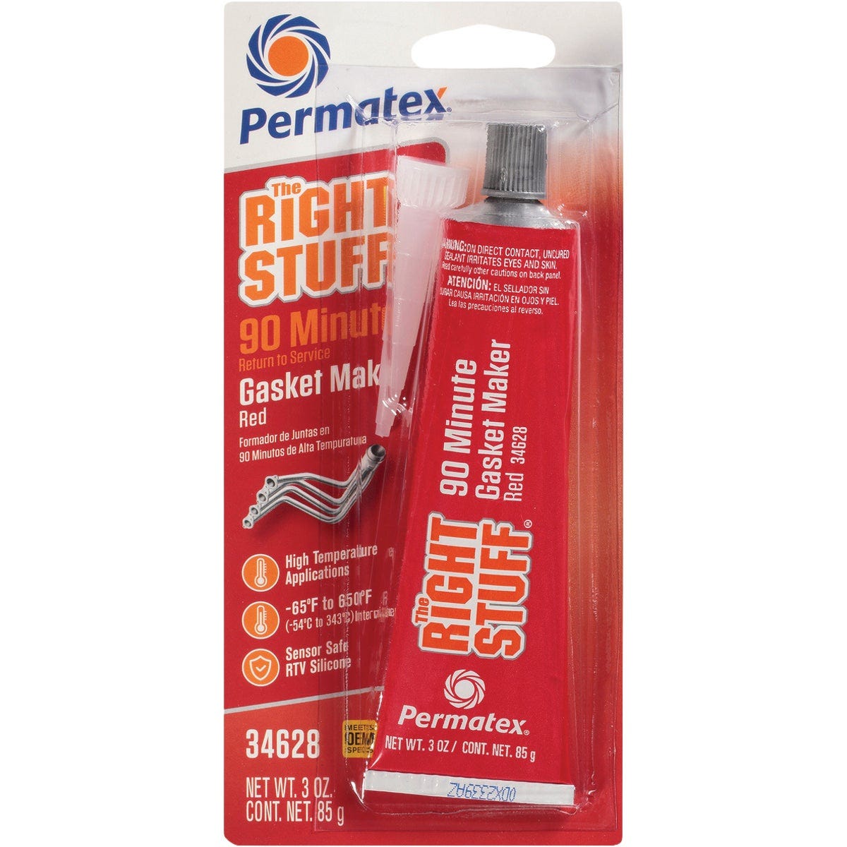 Permatex 3 Oz. Red Right Stuff 90-Minute High-Temperature Gasket Maker - photo 2 Permatex 3 Oz. Red Right Stuff 90-Minute High-Temperature Gasket Maker - photo 2