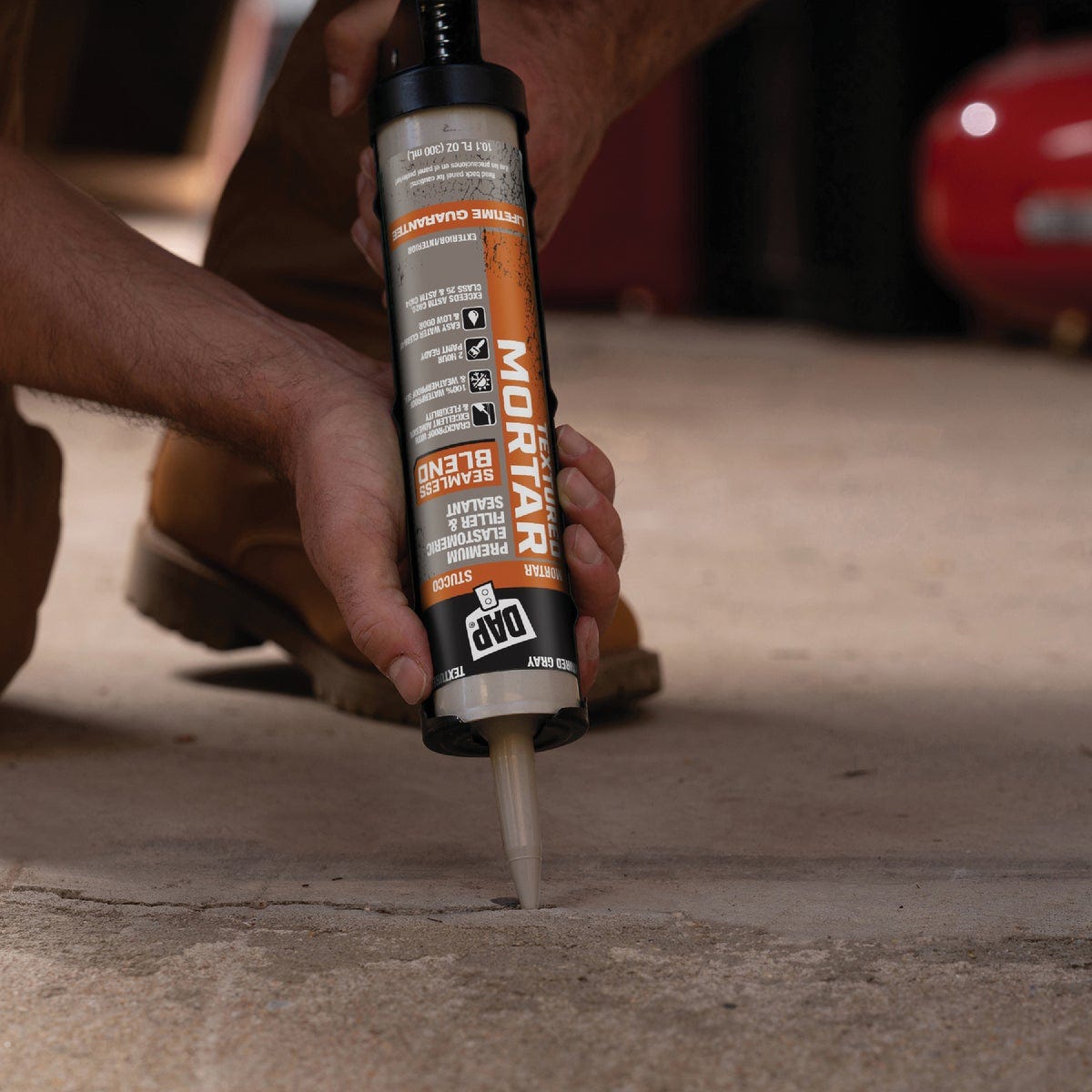 DAP Textured Mortar 10.1 Oz. Gray Premium Elastomeric Filler & Sealant - photo 6