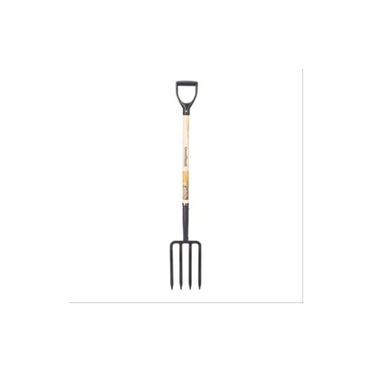 4-Tine Spading Fork with Wood D-Handle 4-Tine Spading Fork with Wood D-Handle