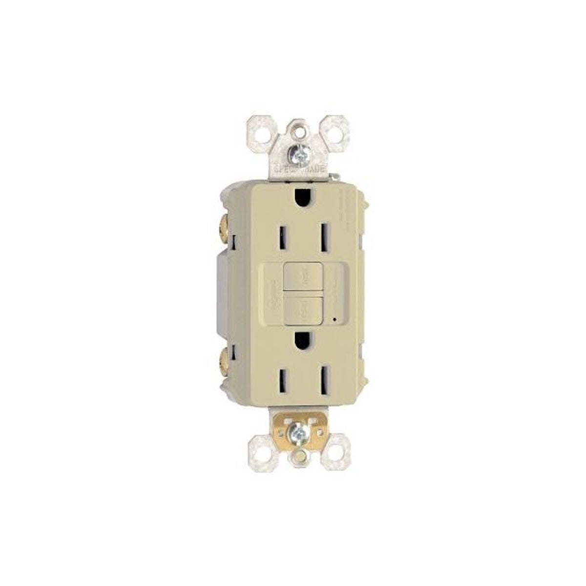 Legrand Pass & Seymour 15A Ivory GFCI Outlet (3-Pack)