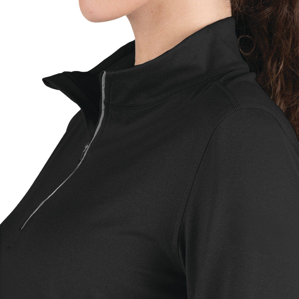 Berne Women's Large Black Midweight UPF Quarter-Zip Shirt - photo 2