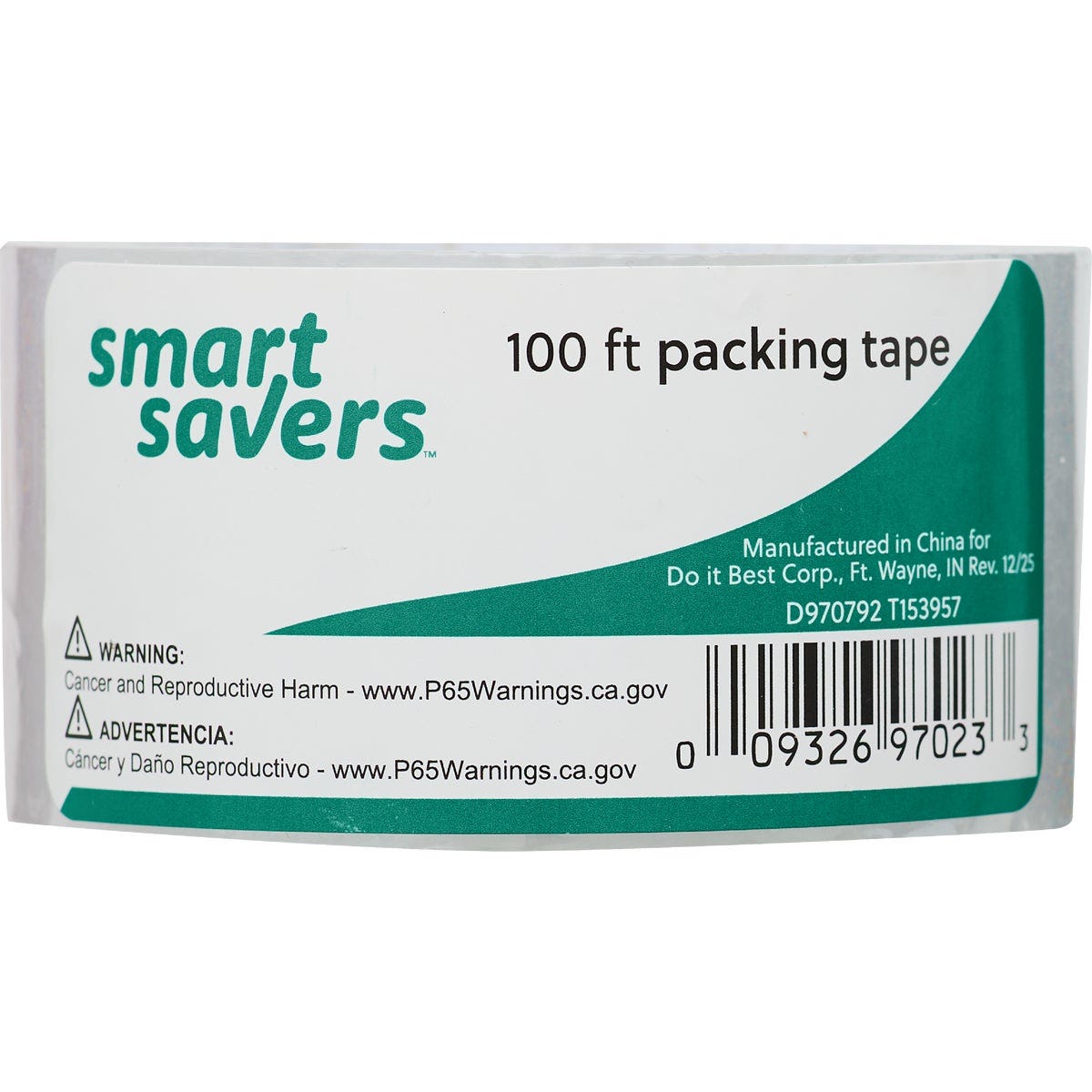 Smart Savers 4.80 cm x 100 Ft. Clear Packing Tape - photo 2