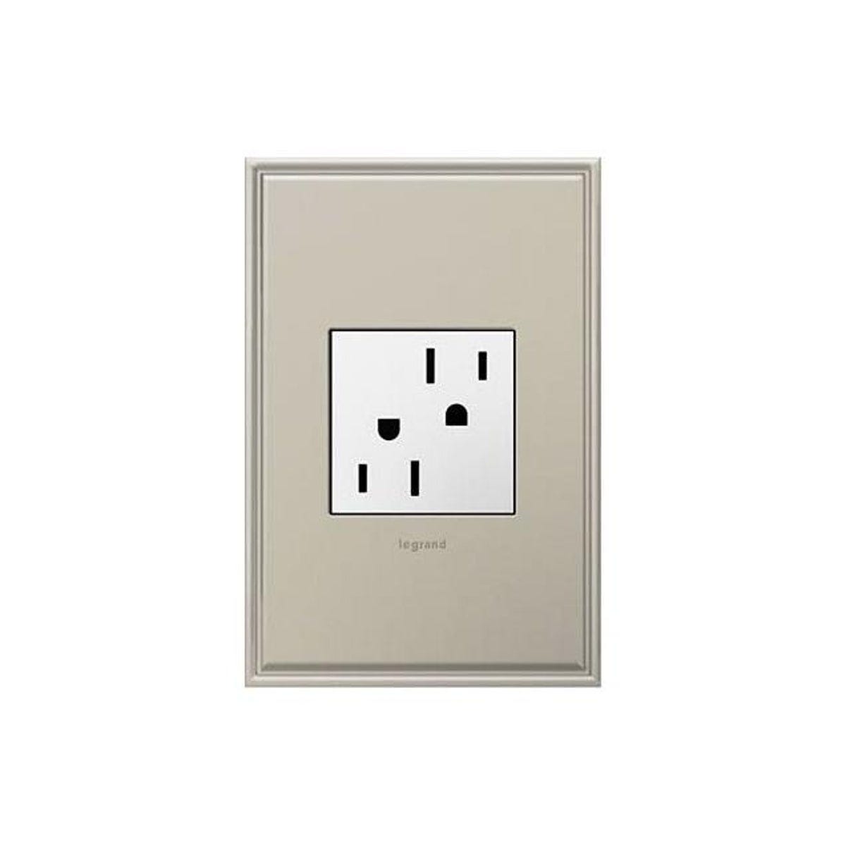 Legrand Pass & Seymour 15A Tamper-Resistant Outlet, White