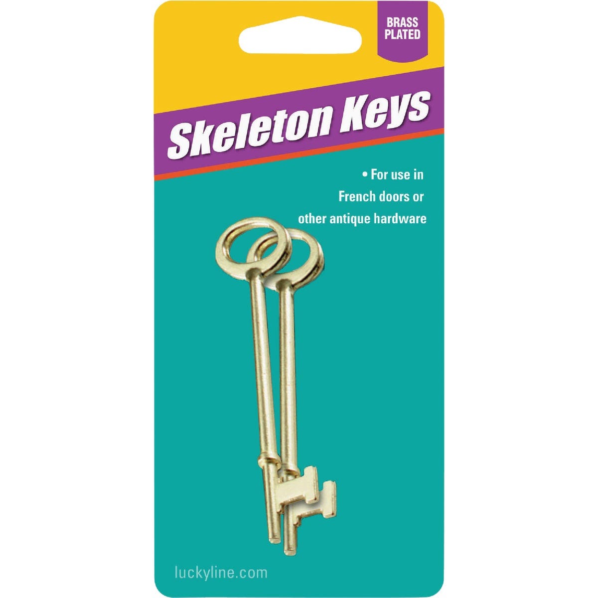 Lucky Line Zinc Skeleton Key, (2-Pack) Lucky Line Zinc Skeleton Key, (2-Pack)