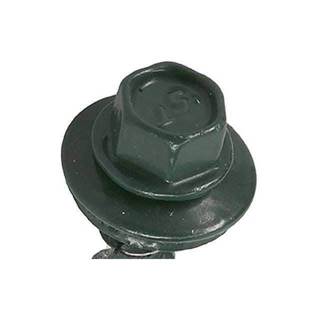 Hillman Power Pro #10 x 1.5 In. 250-Ct. Forest Green Metal to Wood Self-Drilling Roofing Screws Hillman Power Pro #10 x 1.5 In. 250-Ct. Forest Green Metal to Wood Self-Drilling Roofing Screws