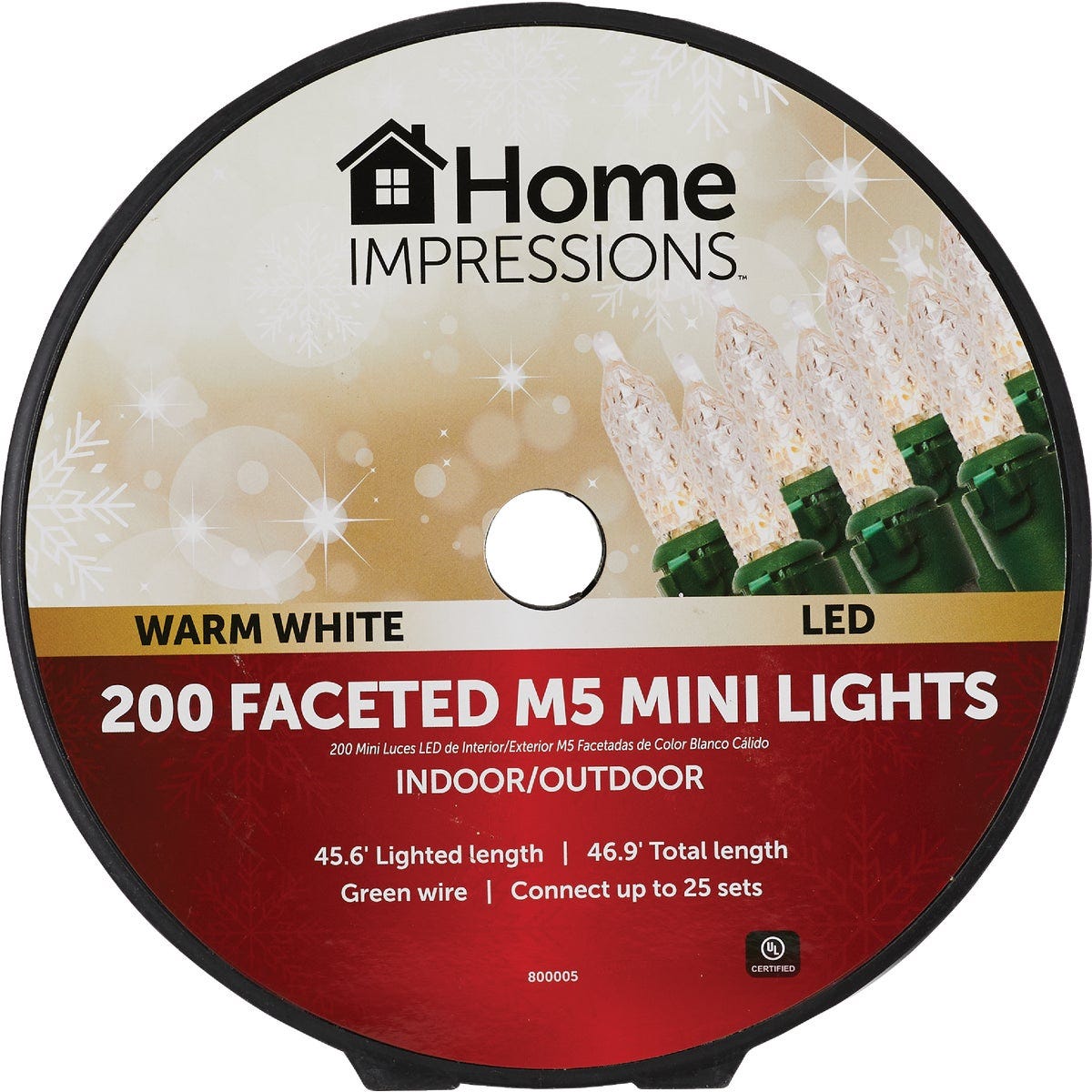 Home Impressions Warm White 200-Bulb Faceted M5 Mini LED Light Set - photo 2