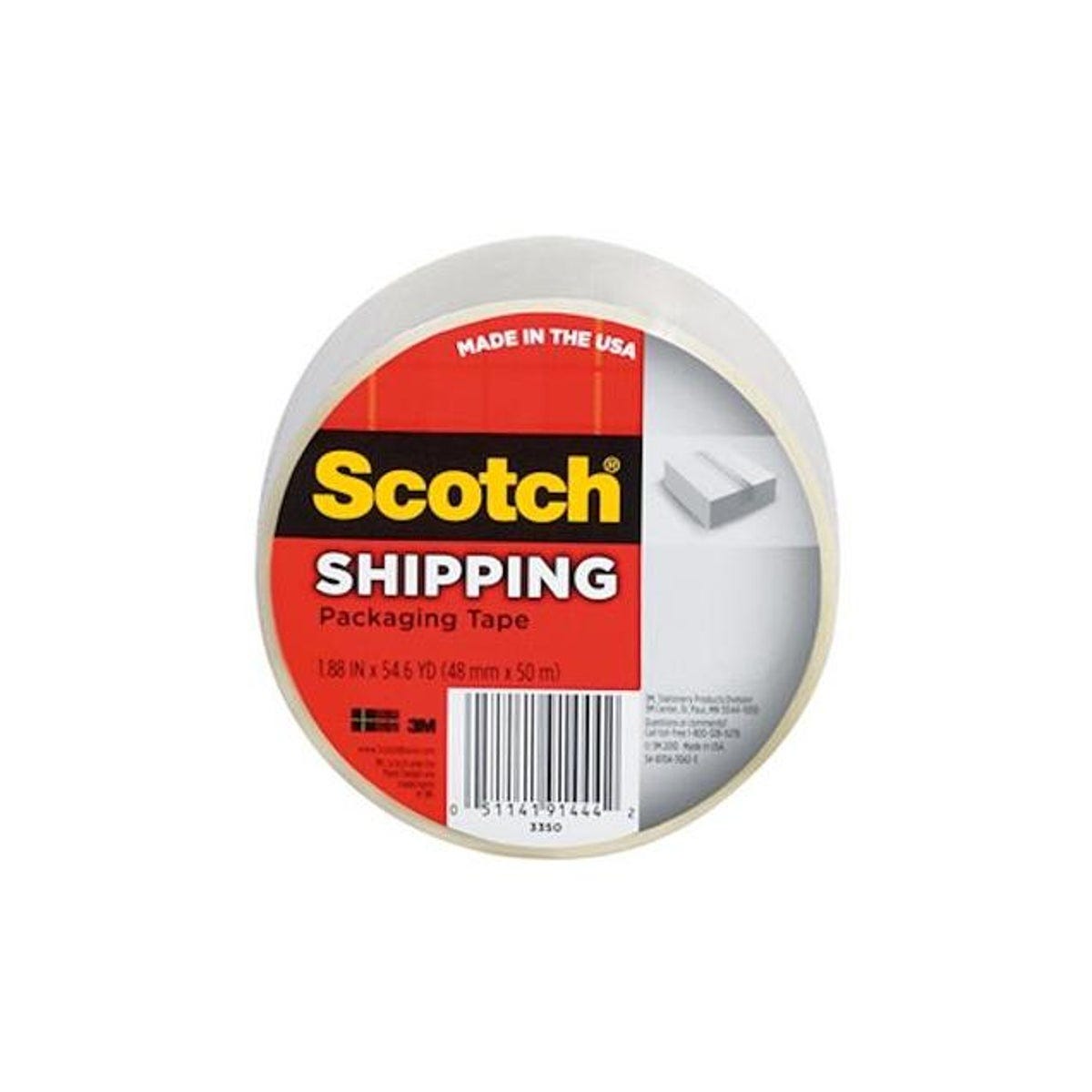 Scotch 1.88 Yd. x 54.6 Yd. Lightweight Shipping Packaging Tape
