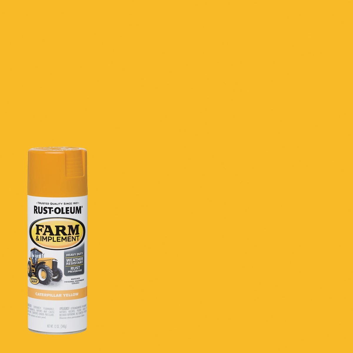 Rust-Oleum 12 Oz. Caterpillar Yellow Farm & Implement Spray Paint Rust-Oleum 12 Oz. Caterpillar Yellow Farm & Implement Spray Paint