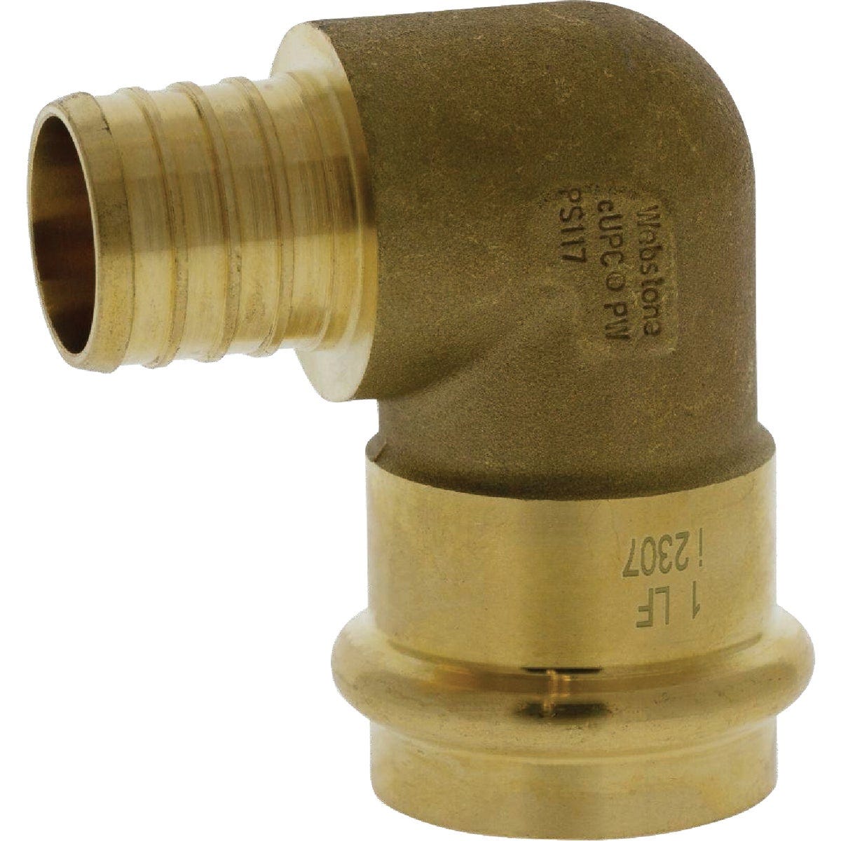 Nibco 1 In. Press x F1807 LF BR PEX 90 Transition Elbow Nibco 1 In. Press x F1807 LF BR PEX 90 Transition Elbow