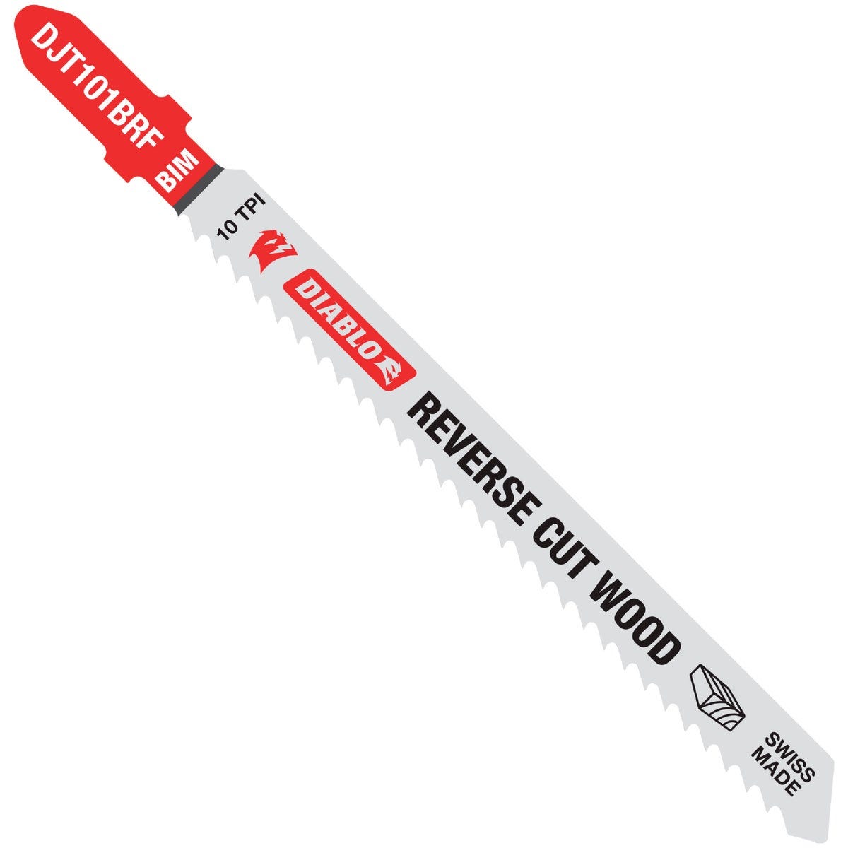 Diablo 4 In. x 10 TPI T-Shank Bi-Metal Reverse Cut Jig Saw Blade for Wood (5-Pack) Diablo 4 In. x 10 TPI T-Shank Bi-Metal Reverse Cut Jig Saw Blade for Wood (5-Pack)