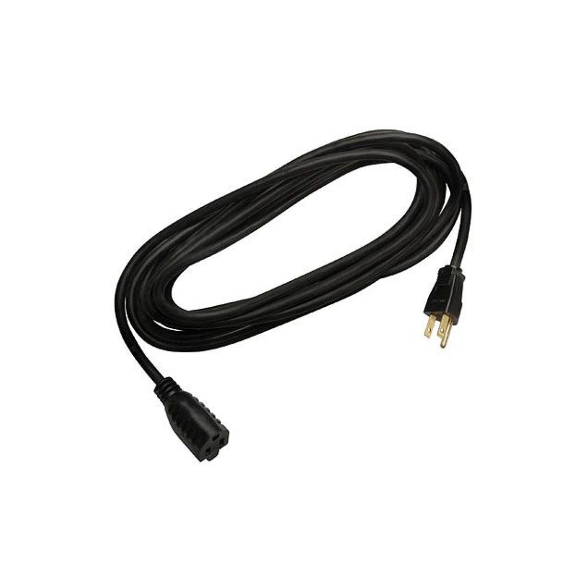 Master Electrician 15 Ft. 16/3 SJTW Black Round Vinyl Extension Cord