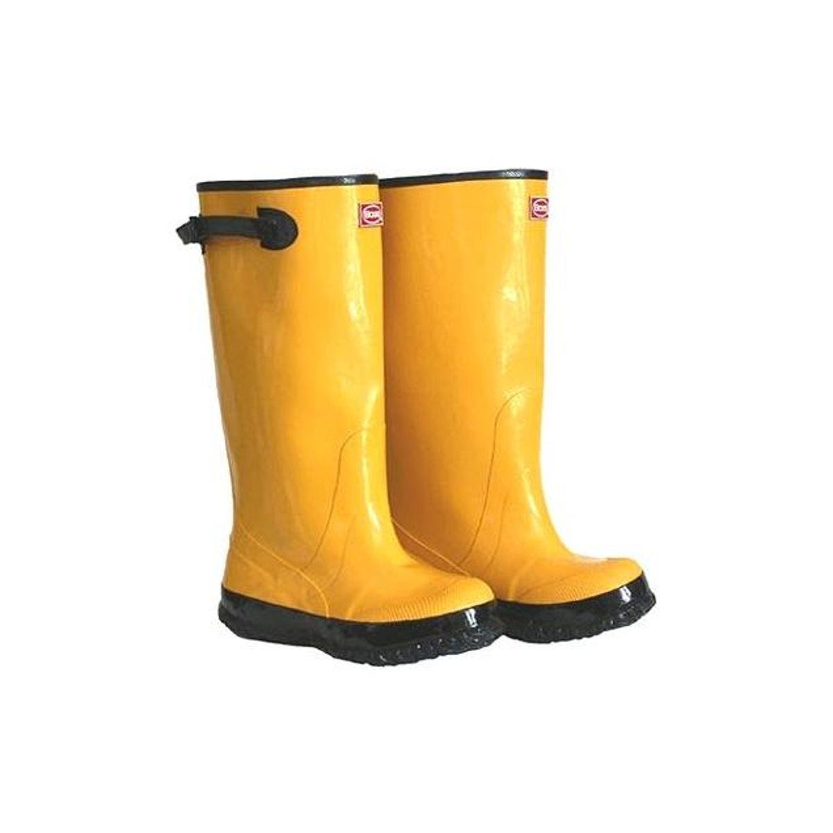 Safety Works Size 11 17 In. Yellow Waterproof Over-The-Shoe Knee Boots Safety Works Size 11 17 In. Yellow Waterproof Over-The-Shoe Knee Boots