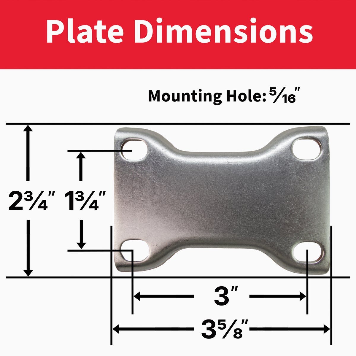 Colson 4 In. Gray TPR Rigid Plate Caster - photo 7