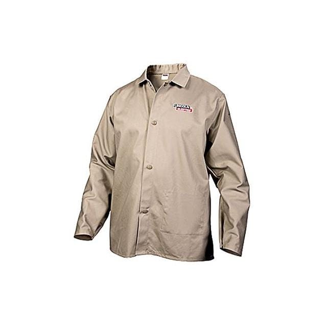 Lincoln Electric XL Khaki Fire-Resistant Welding Shirt