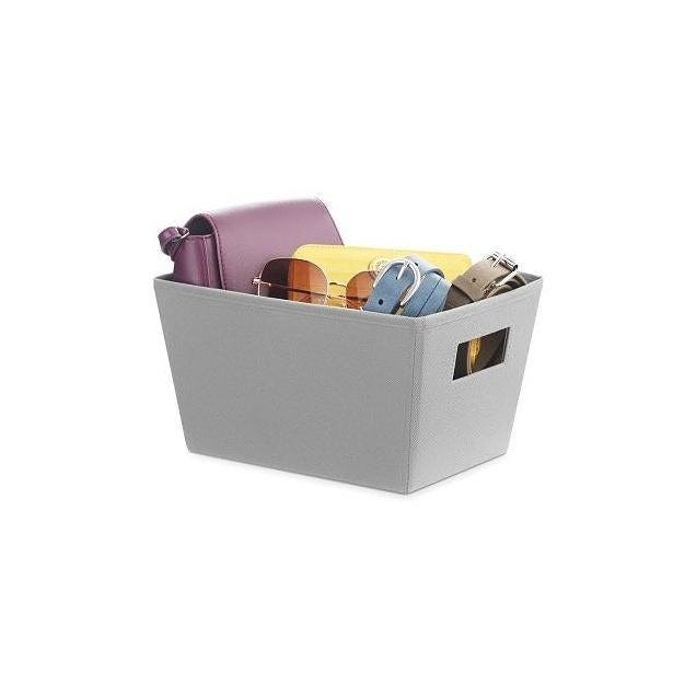 Whitmor Gray Fabric Storage Tote - photo 2